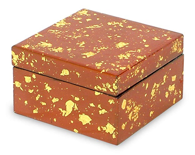 Lacquered wood jewelry box