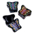 Lacquered wood boxes, 'Butterflies in Bloom' (set of 3) - Lacquered wood boxes (Set of 3)