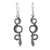 Sterling silver dangle earrings, 'Infinity Serpent' - Sterling Silver Snake Earrings (image 2a) thumbail
