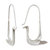 Sterling silver hoop earrings, 'Silver Dove' - Handmade Sterling Silver Bird Earrings (image 2b) thumbail