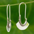 Sterling silver hoop earrings, 'Hollow Bell' - Women's Sterling Silver Hoop Earrings (image 2b) thumbail