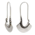 Sterling silver hoop earrings, 'Hollow Bell' - Women's Sterling Silver Hoop Earrings