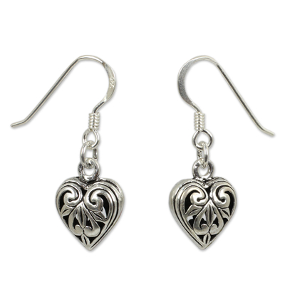 Romantic Sterling Silver Dangle Earrings