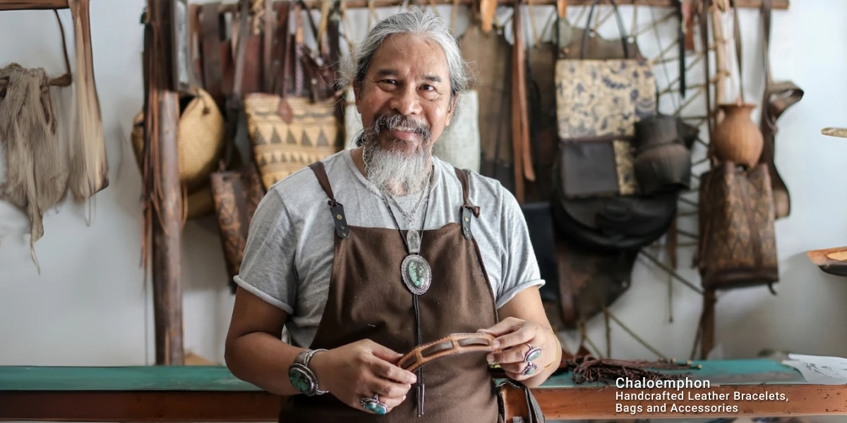 Chaloemphon | Handcrafted Leather Bracelets, Bags and Accessories